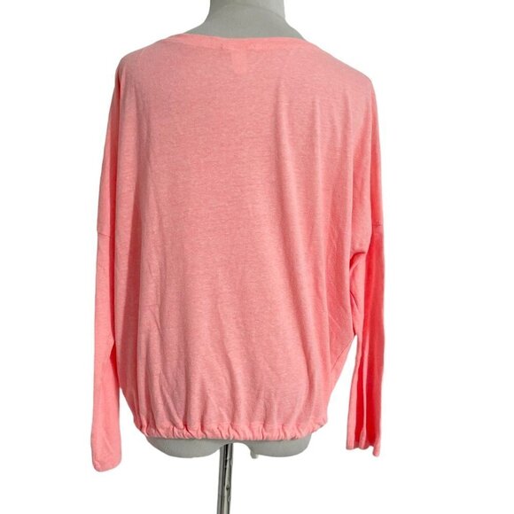 Eberjey Large  Long Sleeve Shirt Front Cinche Tie - Picture 3 of 5